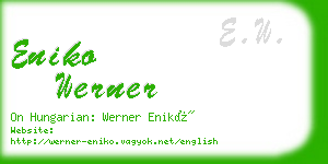 eniko werner business card